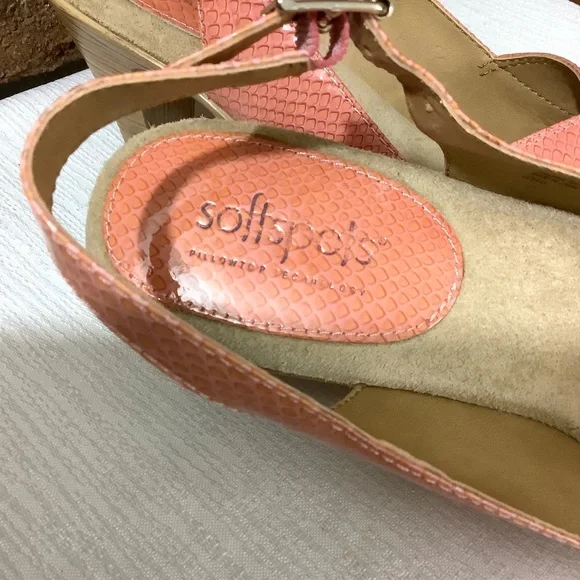 SOFTSPOTS Coral Patent Leather Slingback Sandals - Picture 8 of 12